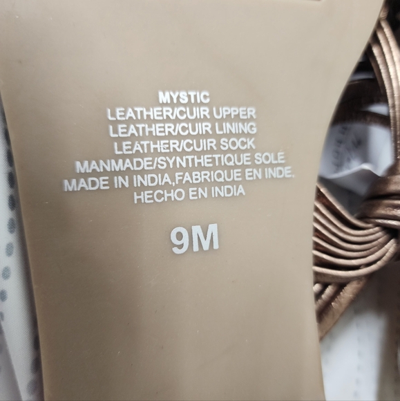 Anthropologie Metallic Bronze Women's Sandals Size 9 NWT - Picture 4 of 4